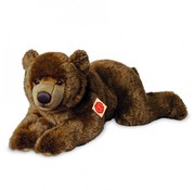 Hermann Teddy Stuffed Animal Brown Bear Lying Down