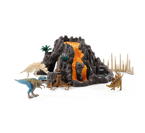 Schleich Speelset Reuze Vulkaan met T-Rex 42305