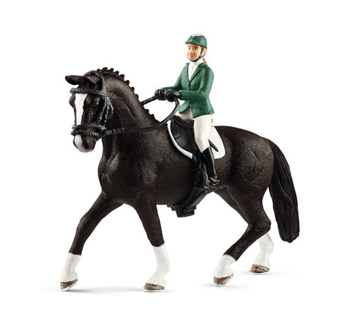 Schleich Springruiter Amazone met Paard 42358