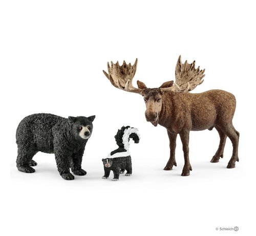 Schleich Noord-Amerikaanse Bosdieren  Set 3-delig 41456