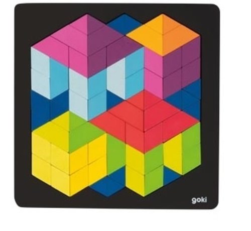 GOKI Puzzel 3D Optisch Figuur Hout