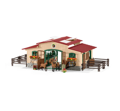 Schleich Stable with horses and accessories 42195