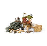 Schleich Speelset Croco Jungle Onderzoeksbasiskamp 42350