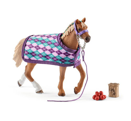 Schleich Paard Engelse Volbloed met Deken 42360