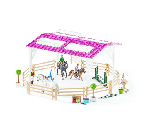 Schleich Riding school with riders and horses 42389