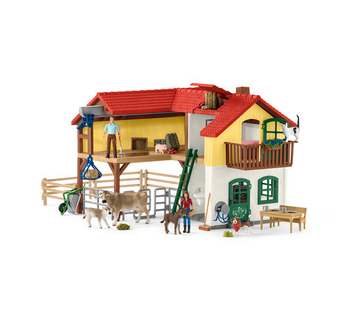 Schleich Speelset Boerderij met Stal en Dieren 42407