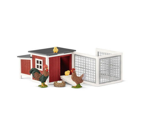 Schleich Speelset Kippenhok met Kippen 42421