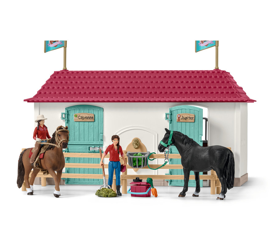 Large horse stable with house and stable 42416