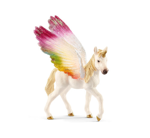 Schleich Winged rainbow unicorn foal 70577