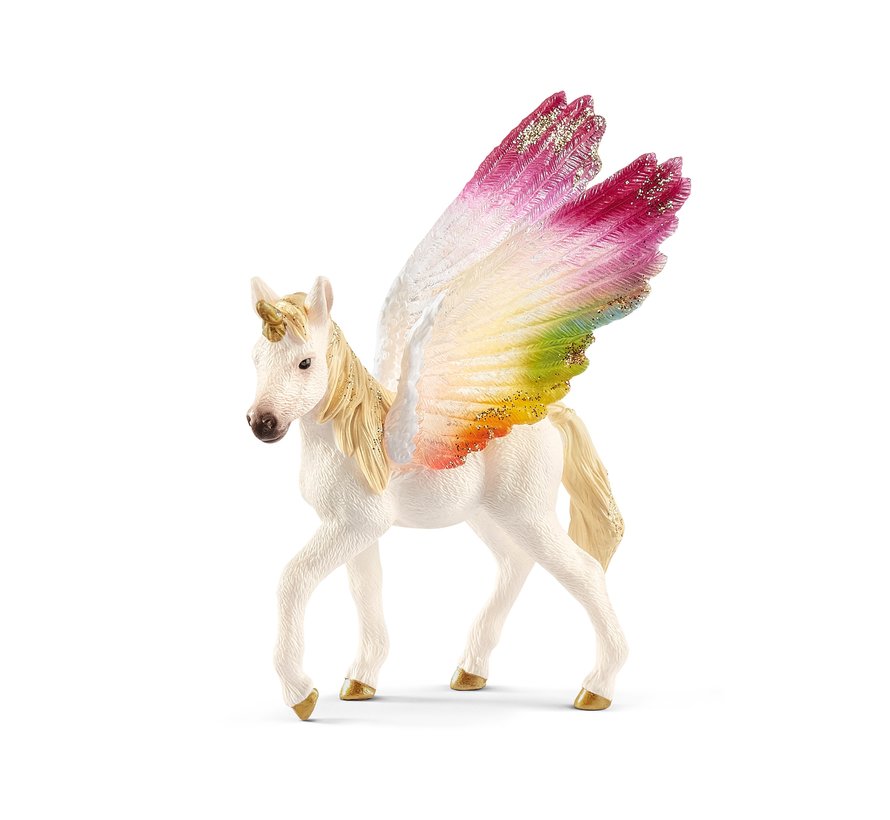 Winged rainbow unicorn foal 70577