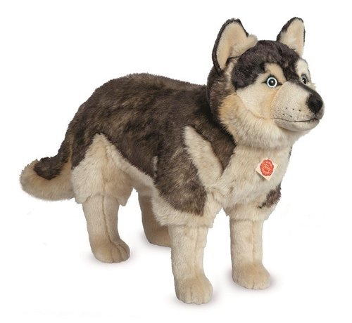 Hermann Teddy Knuffel Hond Husky Staand Groot