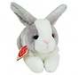 Stuffed Animal Rabbit Sitting Wit Gray