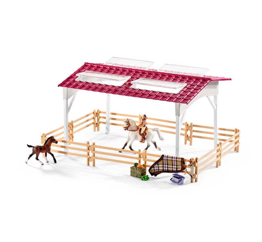 Speelset Manege met Ruiter en Paarden 42344