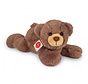 Knuffel Teddybeer Liggend Chocoladebruin