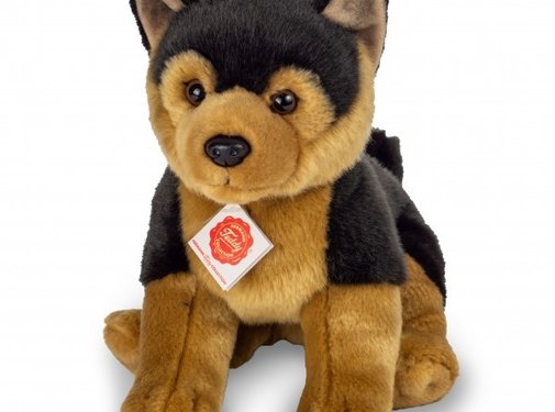 Hermann Teddy Knuffel Herdershond Puppy Zittend