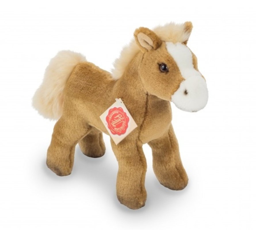 Knuffel Paard met Geluid Lichtbruin