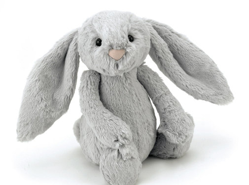 Jellycat Knuffel Konijn Bashful Silver Bunny Medium