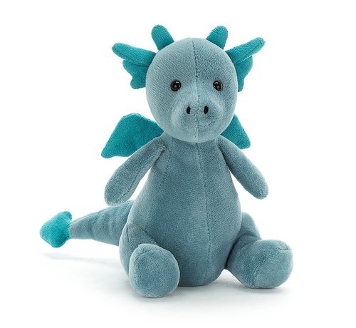 Jellycat Knuffel Draak Little Puff Sapphire