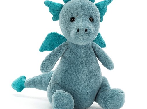 Jellycat Knuffel Draak Little Puff Sapphire