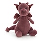 Knuffel Draak Little Puff Violet