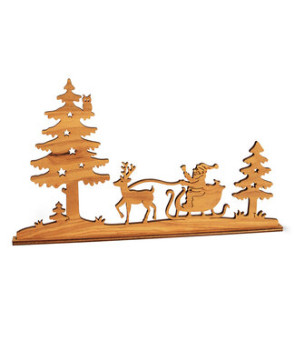 Kersttafereel Hout Silhouet