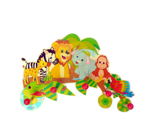 Hess Kapstok Kinderkapstok Jungle Hout