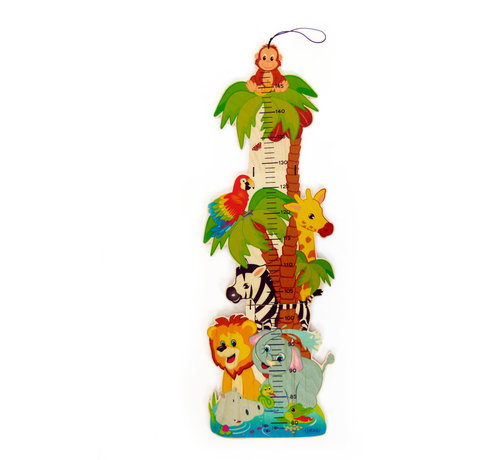 Hess Groeimeter Jungle Dieren Hout