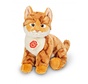 Knuffel Kat Rood Getijgerd Zittend