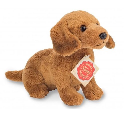 Hermann Teddy Knuffel Hond Teckel Bruin