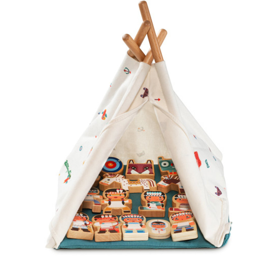 The wigwam and the indians