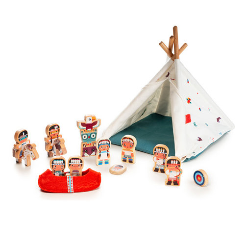 Lilliputiens The wigwam and the indians