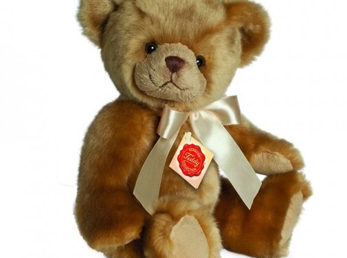 Hermann Teddy Stuffed Animal Teddy Bear Sitting with Sound 25 cm