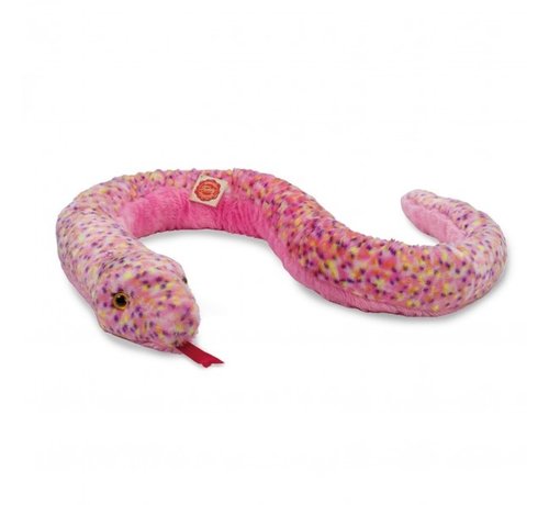 Hermann Teddy Stuffed Animal Snake Pink Dotted