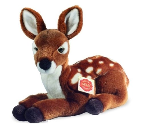 Hermann Teddy Stuffed Animal Bambi Deer Lying Down