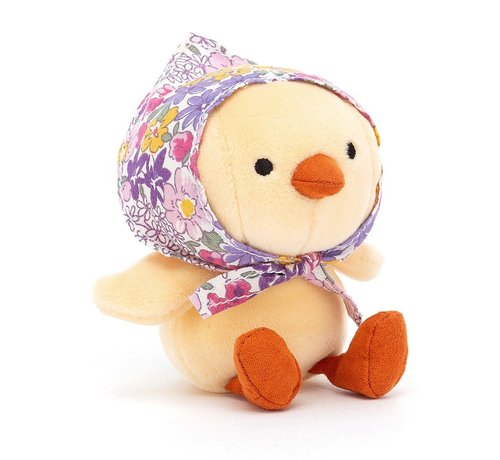 Jellycat Knuffel Kuiken Betty Bonnet Yellow Chick