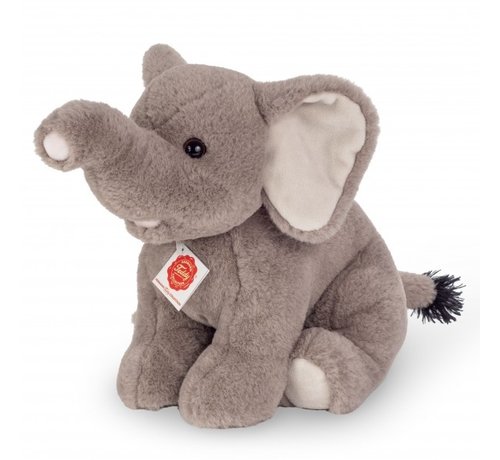 Hermann Teddy Stuffed Animal Elephant Sitting 35 cm