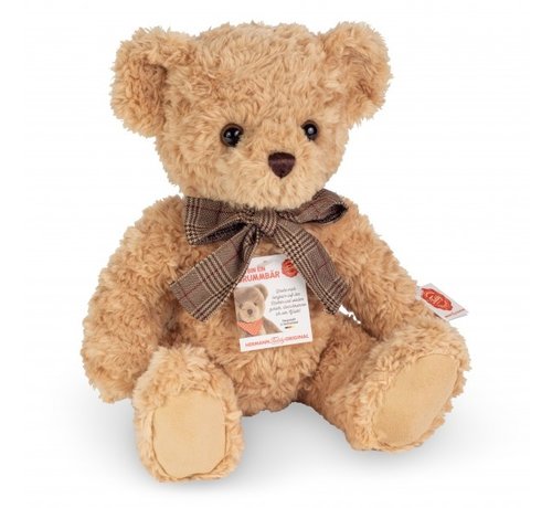 Hermann Teddy Knuffel Teddybeer Beige met Geluid