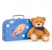 Hermann Teddy Stuffed Animal Teddy Ferdi in Suitcase