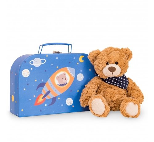 Hermann Teddy Knuffel Teddybeer Ferdi met Koffer