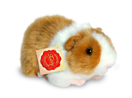 Hermann Teddy Knuffel Cavia Goud Wit