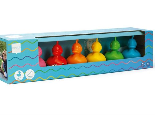 Scratch Fishing Ducks Set of 6