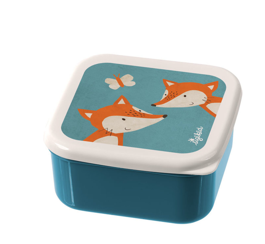 Three-piece set lunchbox fox