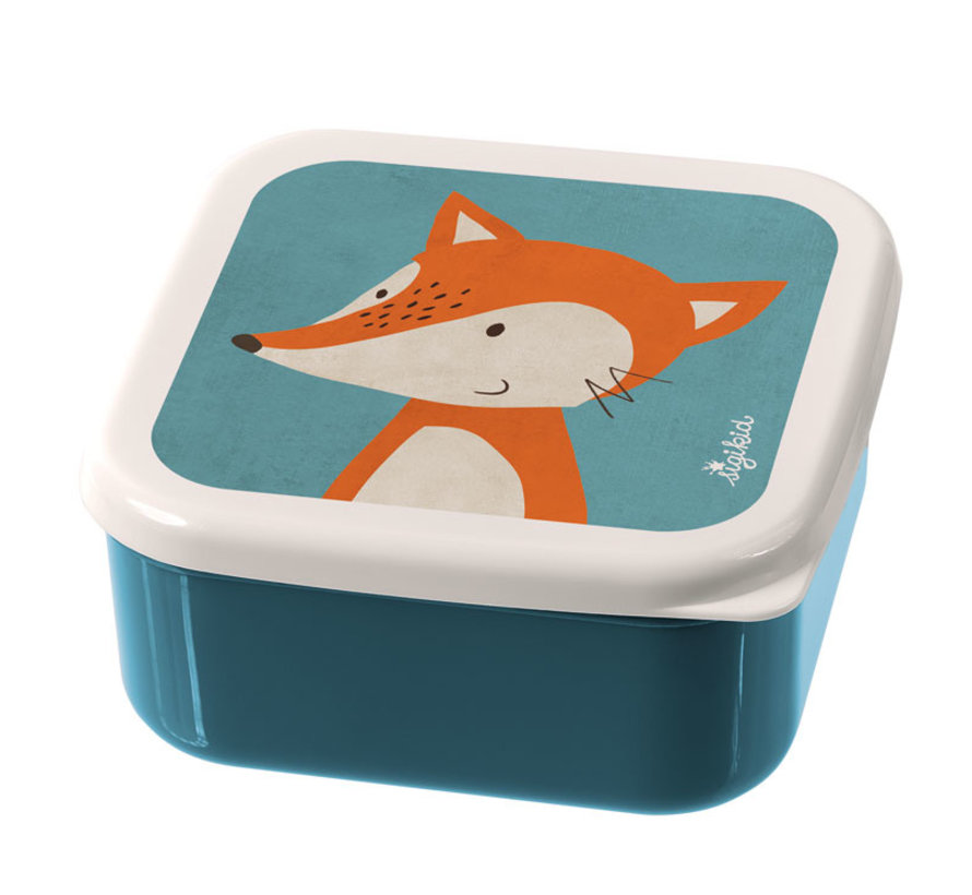 Lunchbox Snackbox Vos 3-delig