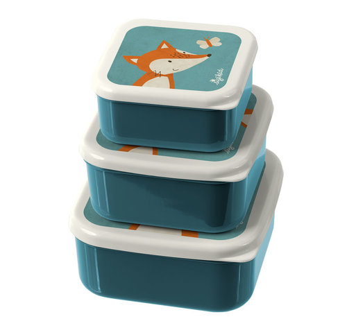 sigikid Lunchbox Snackbox Vos 3-delig