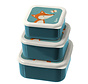 Lunchbox Snackbox Vos 3-delig