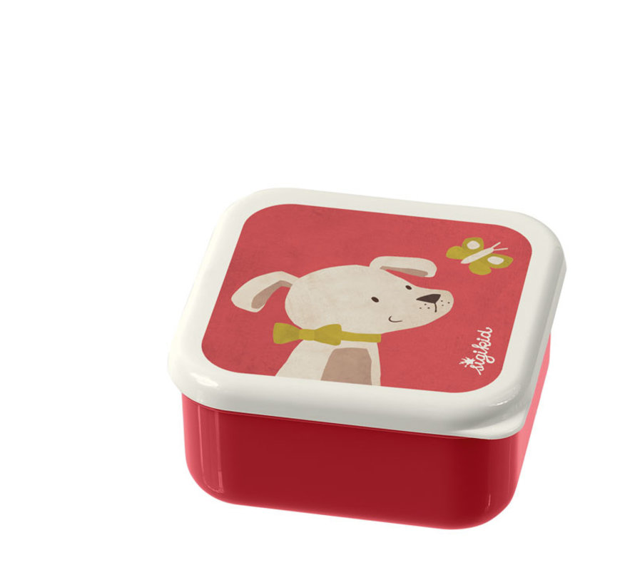 Lunchbox Snackbox Hond 3-delig