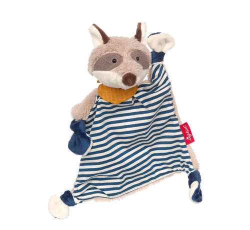 sigikid Knuffeldoek Wasbeer Blauw