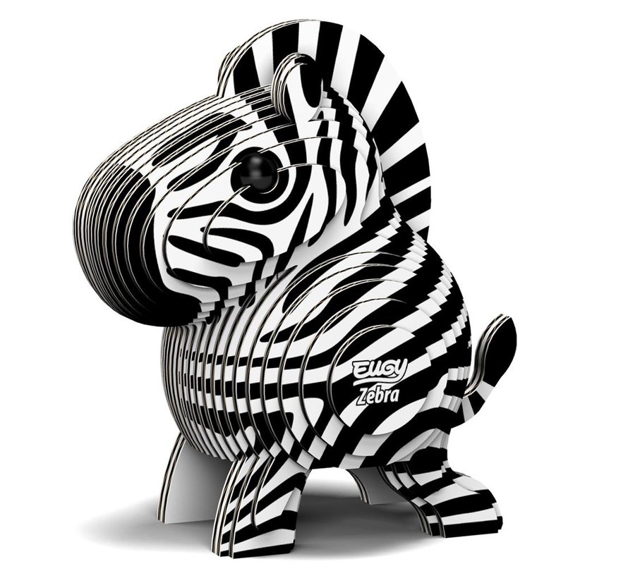 3D Cardboard Model Kit Zebra