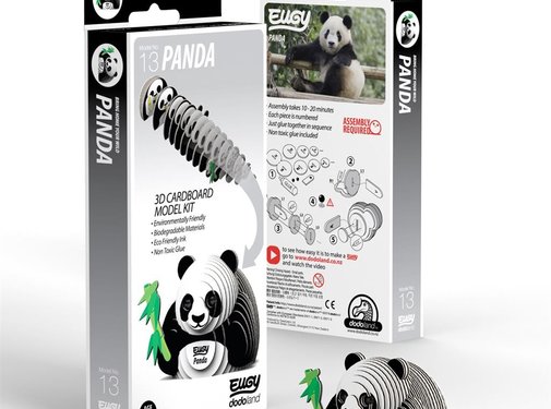 Eugy 3D Cardboard Model Kit Panda