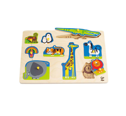 Hape Wild Animals Peg Puzzle